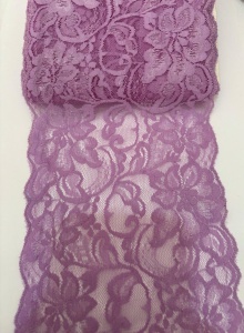 Dantelă elastică -lila- 14cm