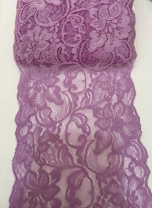 Dantelă elastică -lila- 14cm