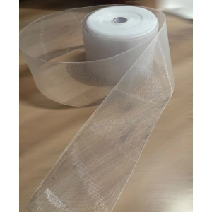 Bandă de Întărire / Rigidizare pentru Perdele și Draperii, Lățime 10 cm – Transparentă - Img 2