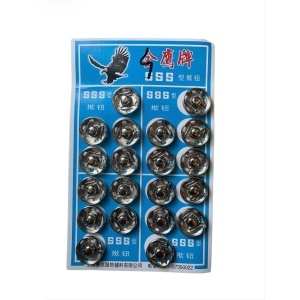 Capse metal argintii 15 mm
