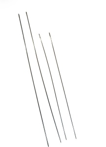Set 4 ace lungi de cusut manual 12 cm și 15 cm – ace subțiri croitorie și reparații textile