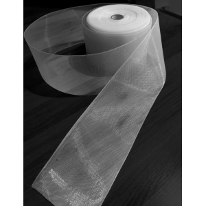 Bandă de Întărire / Rigidizare pentru Perdele și Draperii, Lățime 10 cm – Transparentă - Img 3