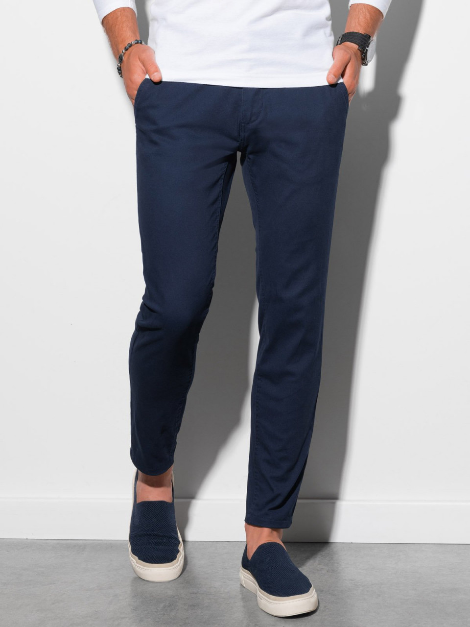axe Denmark equilibrium Pantaloni barbati, casual, slim fit P156-bleumarin