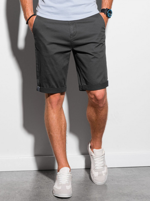Pantaloni casual scurti barbati W243 - negru