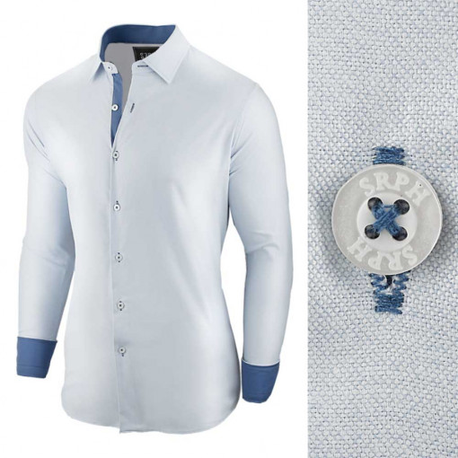 Camasa pentru barbati, bleu, regular fit - Business Class Ultra