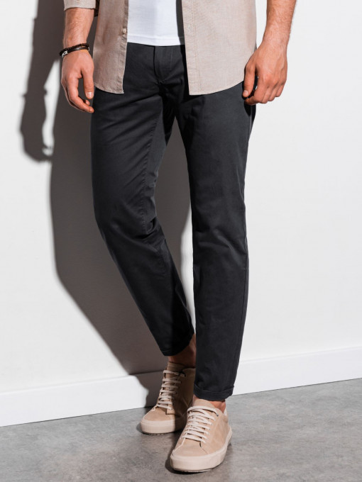 Pantaloni chino barbati P894 - negru