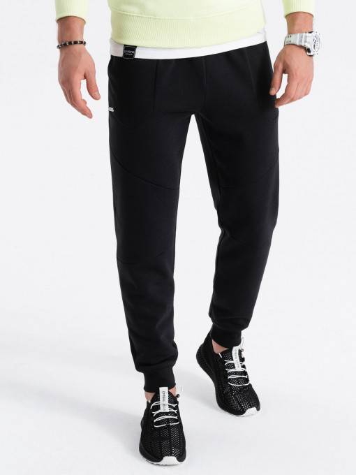 Pantaloni de trening pentru bărbați jogger - negru V1 OM-PASK-22FW-008