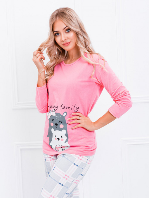 Pijamale femei ULR146 - roz