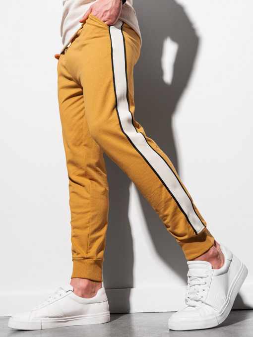 Pantaloni pentru barbati P951 - galben mustar