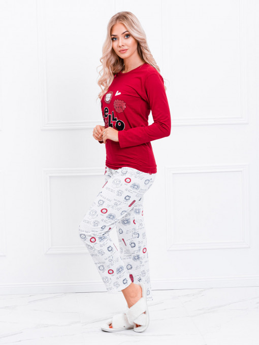 Pijamale femei ULR147 - rosu