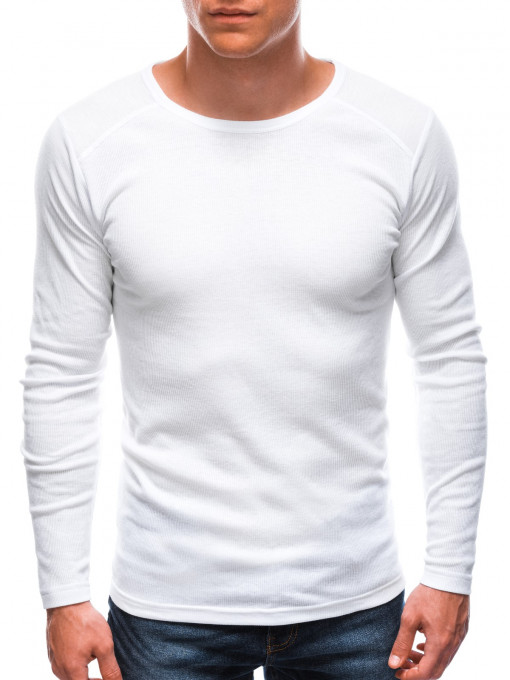 Bluza simpla cu maneca lunga barbati L59 - alb