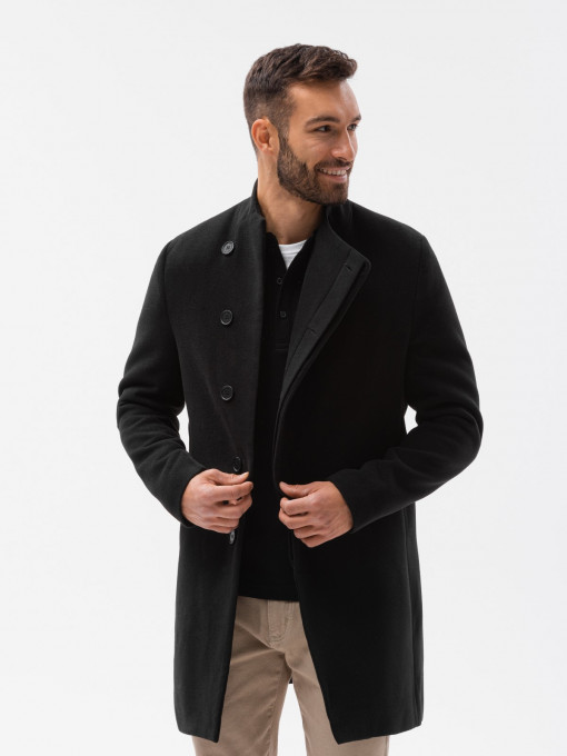 Palton premium barbati - C501 - negru