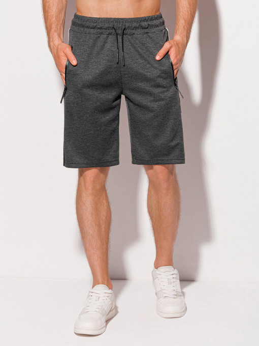 Pantaloni scurti barbati W396 - gri inchis