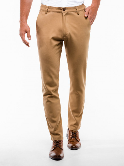 Pantaloni premium, casual, barbati - P832-camel