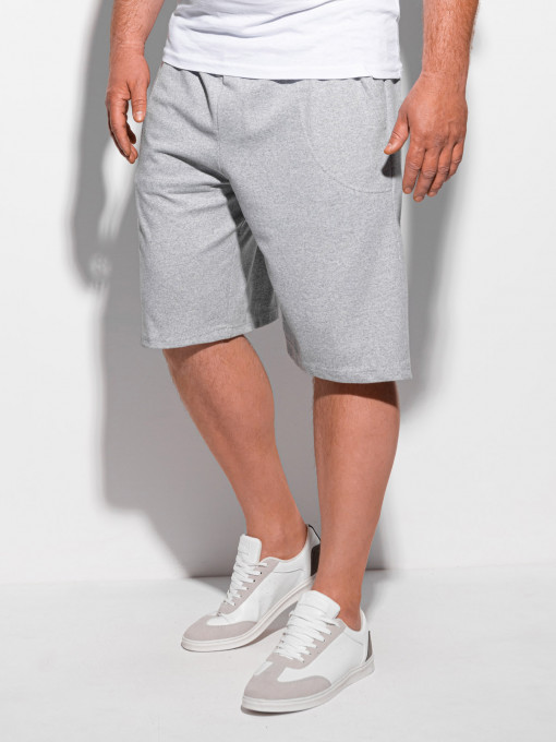 Pantaloni scurti barbati Plus Size W388 - grey