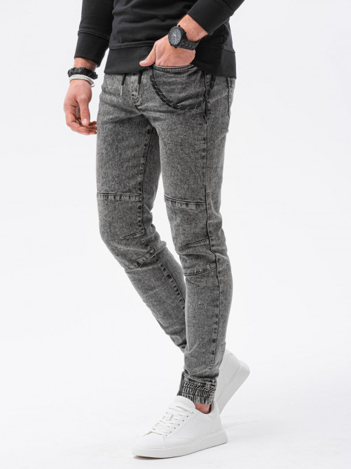 Pantaloni joggers barbati P1056 - negru