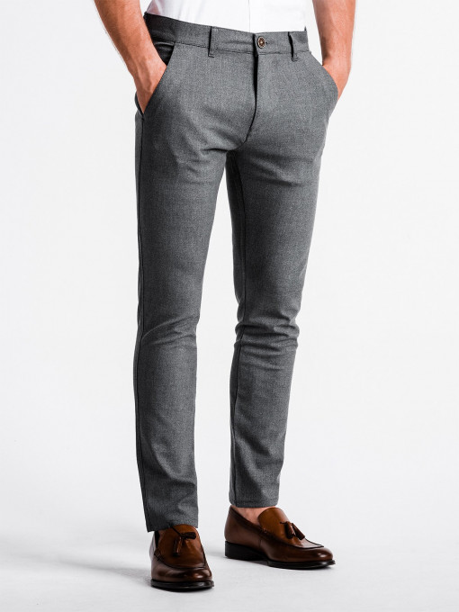 Pantaloni premium, casual, barbati - P832-gri