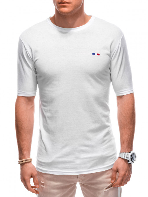 Tricou simplu pentru bărbați S1804 - alb