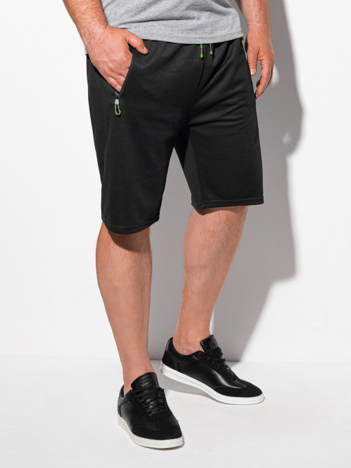 Pantaloni pentru bărbați Plus Size W387 - negru