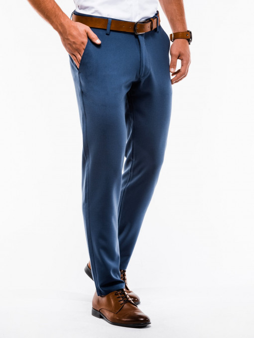 Pantaloni premium, casual, barbati - P832-albastru