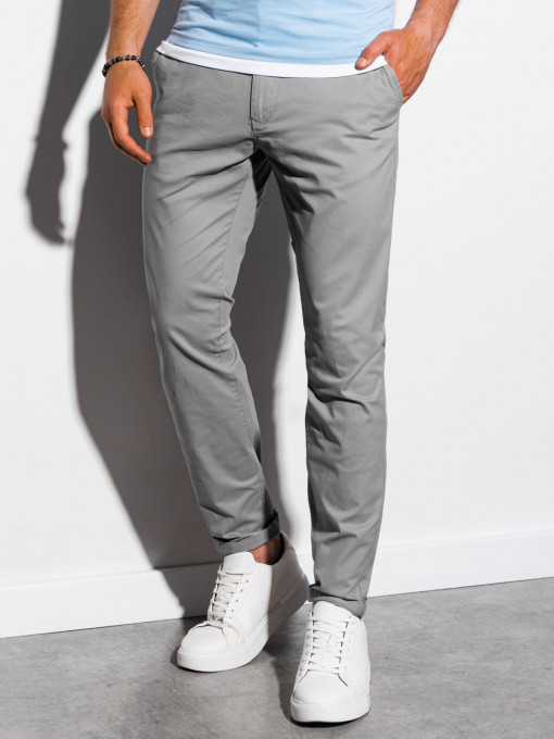Pantaloni premium, casual, barbati - P894-gri