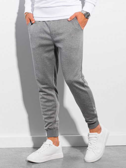 Pantaloni quintessence barbati P991 - gri-inchis