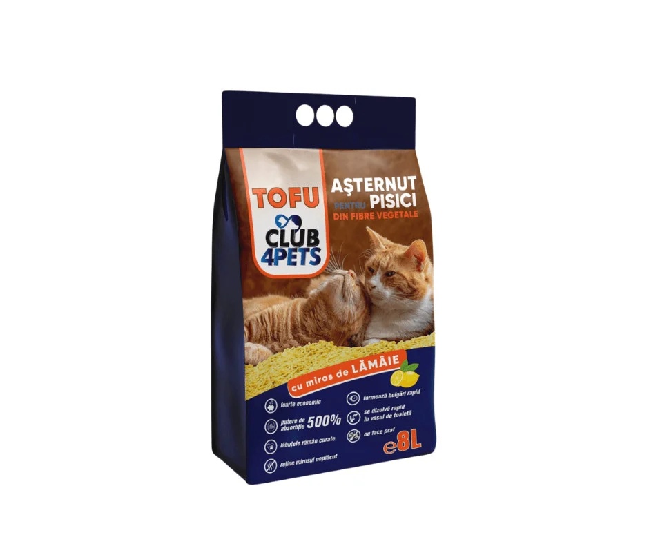 Asternut igienic Club 4 Pets Tofu - Lamaie - 8L