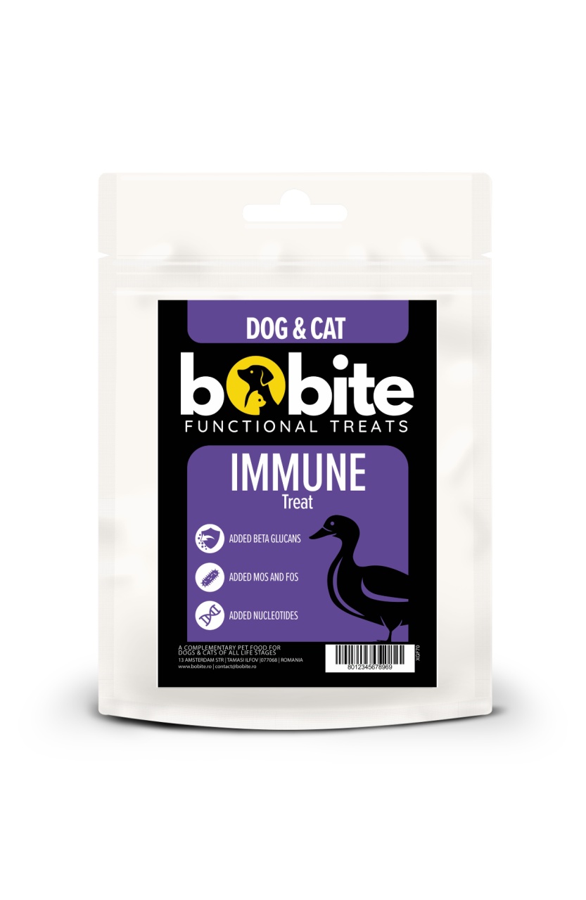 Bobite Functional Treats, Gustare pentru imunitate - Câini și Pisici, 70g