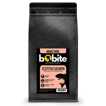 Bobite Superfood Câini Adult – Somon scoțian, Hrană uscată superpremium fără cereale