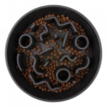 Castron hranire lenta District 70 Bamboo Slow Feeder - 2500ml - Dark Grey - Img 3