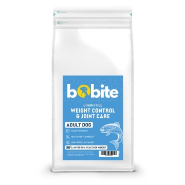 Bobite Peptide+, Hrană uscată hipoalergenică Weight Control & Joint Care, pește alb, fără cereale, pentru câini adulți