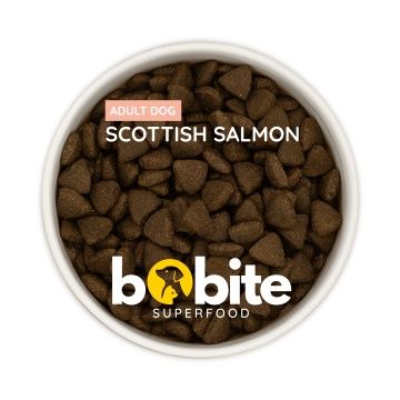 bobite hrana caini adult somon Bobite Superfood in castron