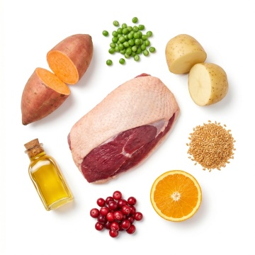 Bobite Grain Free, hrană uscată pentru câini adulți de rasă mică, rață cu cartof dulce și portocală - Img 3