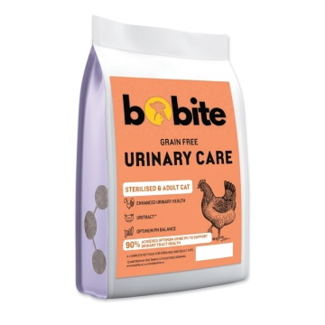 Bobite Peptide+, Hrană uscată hipoalergenică Urinary Care, pui, fără cereale, pentru pisici adulte