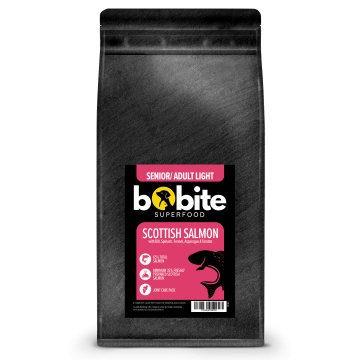Bobite Superfood Câini Senior – Somon scoțian, Hrană uscată superpremium fără cereale
