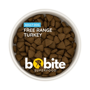 bobite hrana caini Bobite Superfood curcan in castron fara cereale