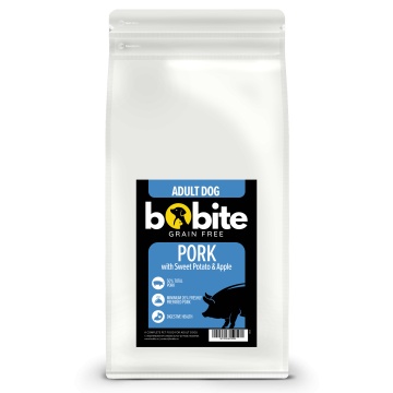 Bobite Grain Free, hrană uscată pentru câini adulți, porc cu cartof dulce și mere