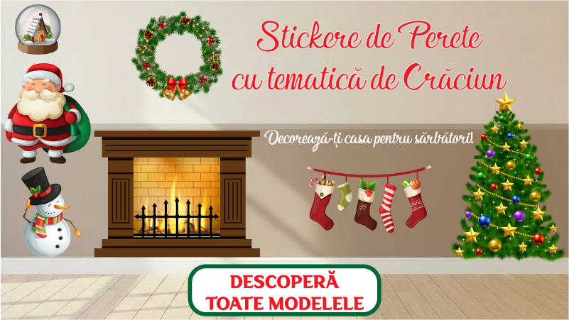 🎄 Stickerele de Crăciun – cea mai simplă și frumoasă modalitate de a aduce magia sărbătorilor în casa ta