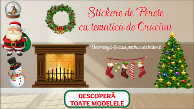 🎄 Stickerele de Crăciun – cea mai simplă și frumoasă modalitate de a aduce magia sărbătorilor în casa ta