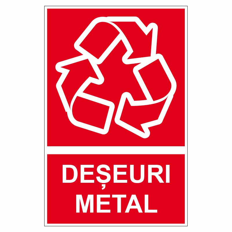 slogan designer rule Sticker indicator Deseuri metal
