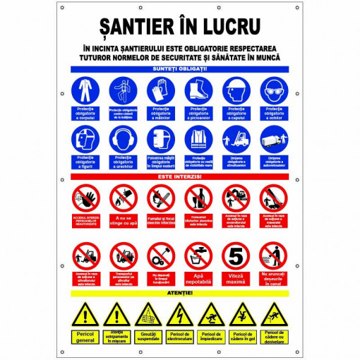 Banner SSM Santier in lucru