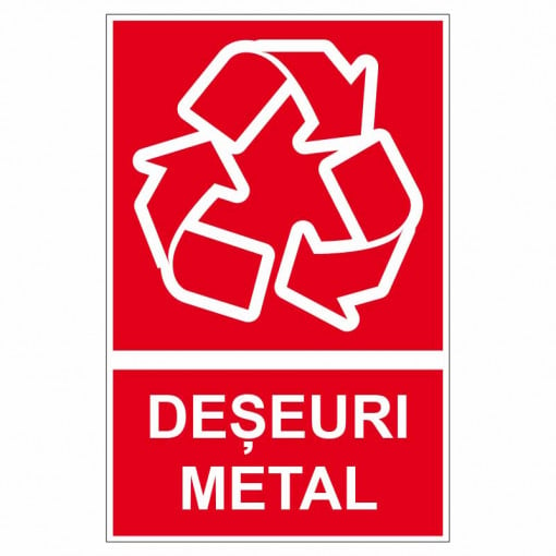 Sticker indicator Deseuri metal