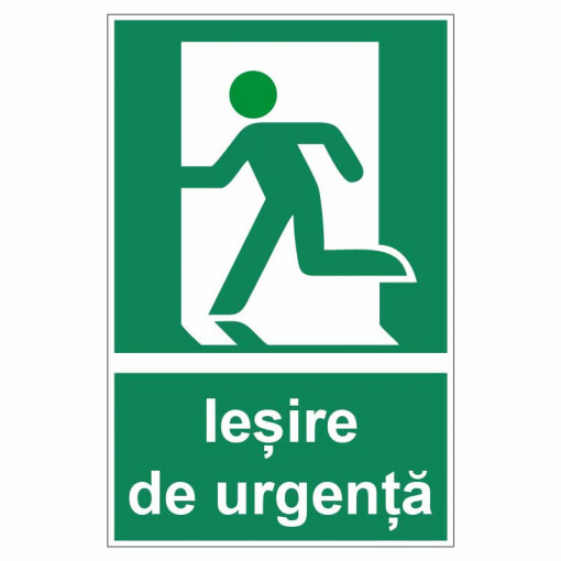 Sticker indicator Iesire de urgenta stanga