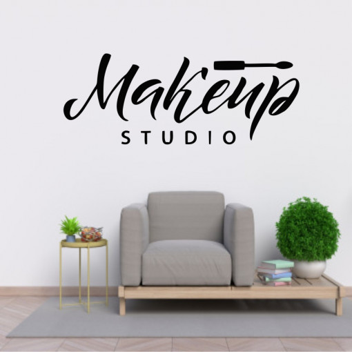 Sticker perete Makeup Studio