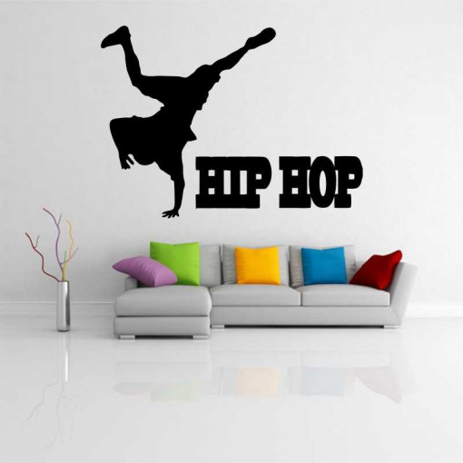 Sticker perete Silueta dansator hip-hop