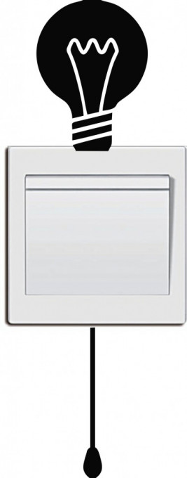 Sticker intrerupator Bec