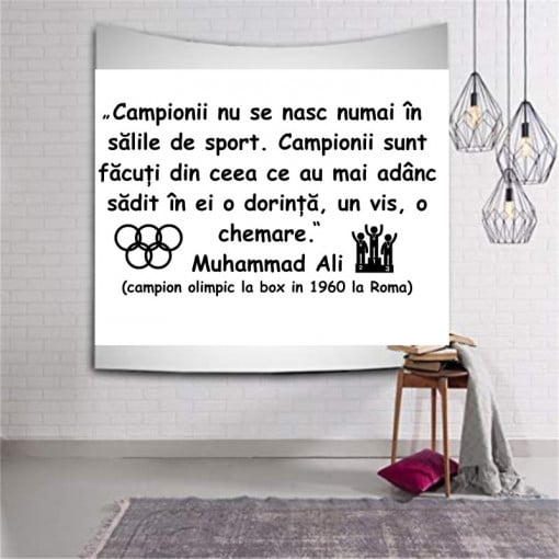 Sticker perete citat Muhammad Ali
