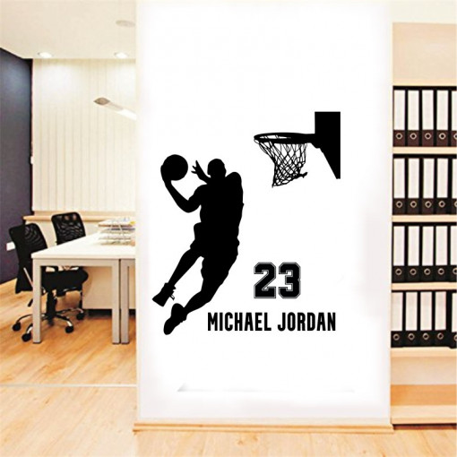 Sticker perete cu Michael Jordan No 23 1