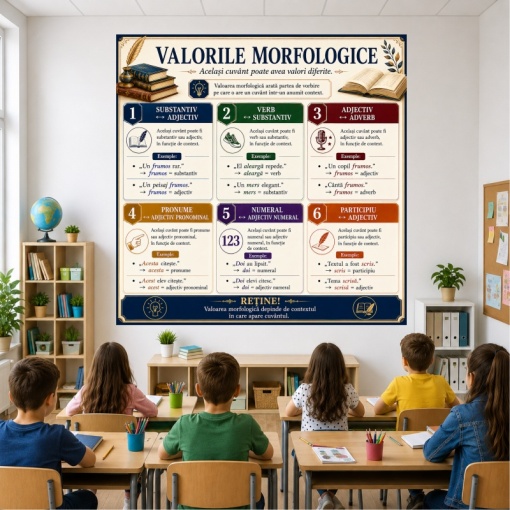 Plansa Educativa Valorile Morfologice 2