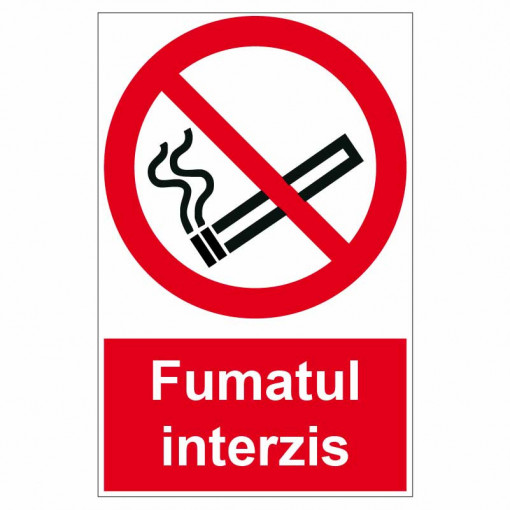 Sticker indicator Fumatul interzis 1